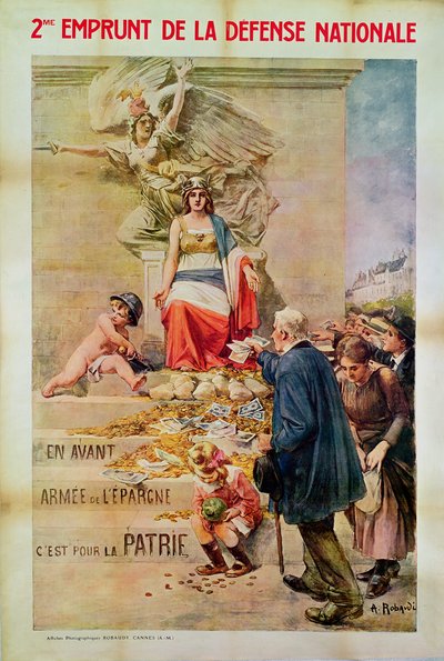 Poster for the Second Loan for National Defence by Alcide Theophile Robaudi